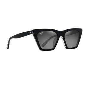 Maui Jim Sunglasses Kini Kini Black with Crystal/Neutral Gray Polarized